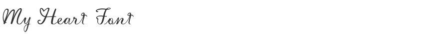 My Heart Font