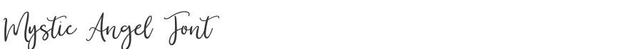 Mystic Angel Font