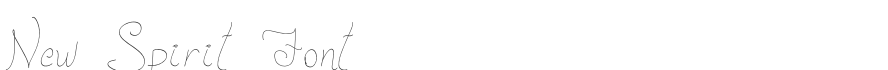 New Spirit Font