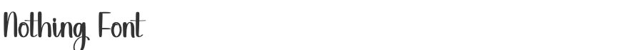 Nothing Font