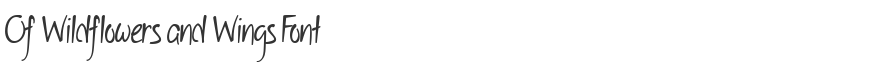 Of Wildflowers and Wings Font