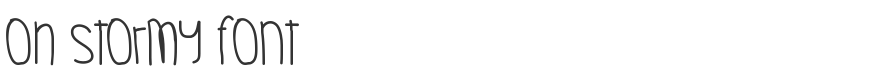 Oh Stormy Font