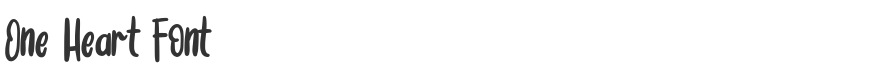 One Heart Font