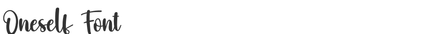 Oneself Font