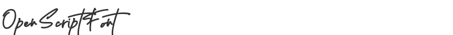Open Script Font