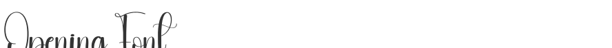 Opening Font