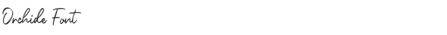 Orchide Font