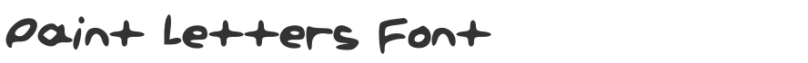 Paint Letters Font