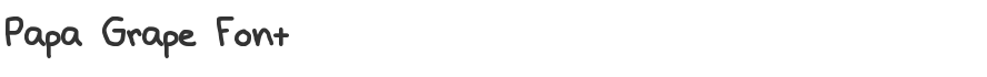 Papa Grape Font