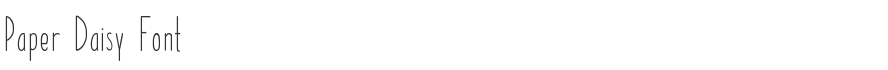 Paper Daisy Font