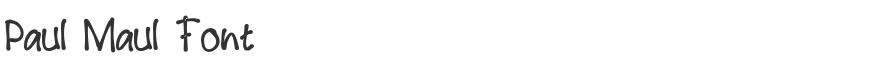 Paul Maul Font