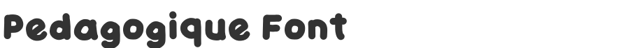 Pedagogique Font