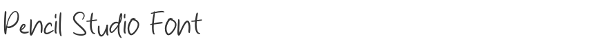 Pencil Studio Font