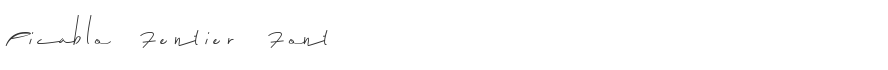 Picablo Fentier Font