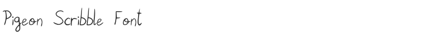 Pigeon Scribble Font