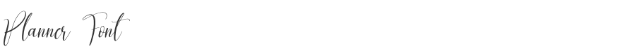 Planner Font
