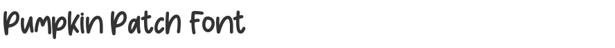 Pumpkin Patch Font