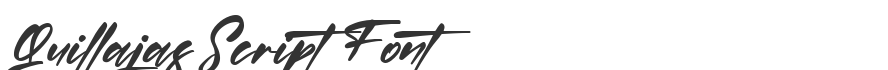 Quillajas Script Font