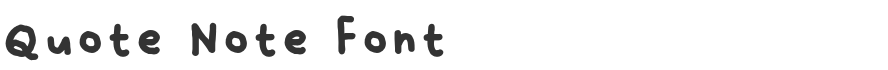 Quote Note Font