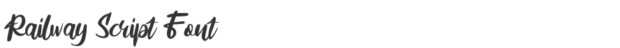 Railway Script Font