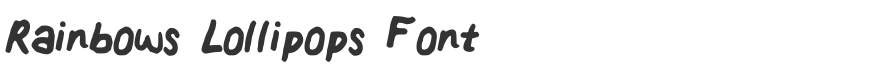 Rainbows Lollipops Font