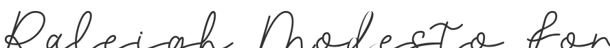 Raleigh Modesto Font