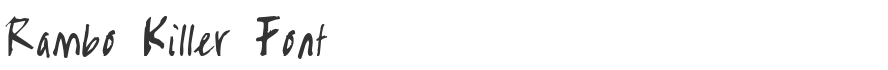 Rambo Killer Font