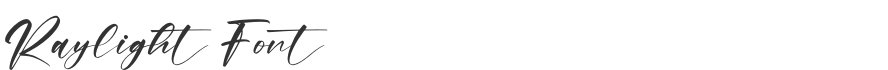 Raylight Font