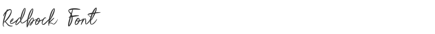 Redbock Font