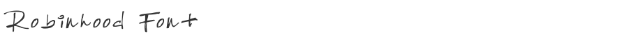Robinhood Font