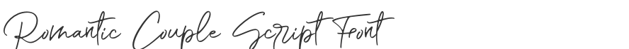 Romantic Couple Script Font