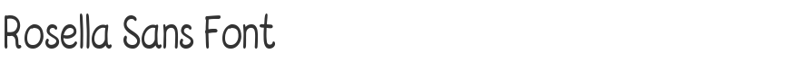Rosella Sans Font