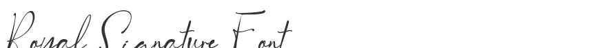 Royal Signature Font