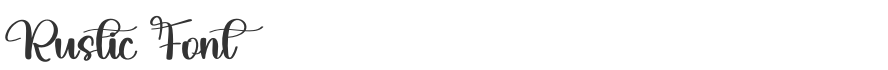 Rustic Font