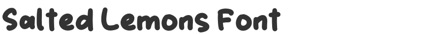 Salted Lemons Font