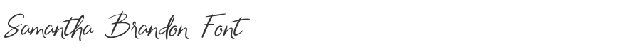 Samantha Brandon Font