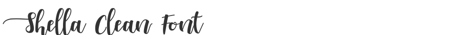 Shella Clean Font