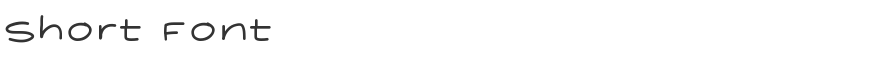 Short Font