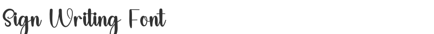 Sign Writing Font