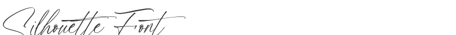 Silhouette Font