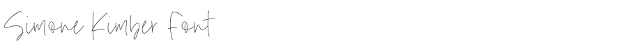 Simone Kimber Font