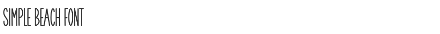 Simple Beach Font