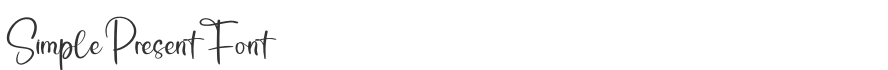 Simple Present Font