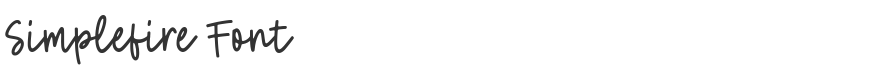 Simplefire Font