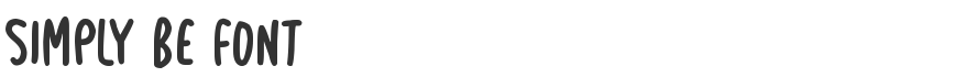 Simply Be Font