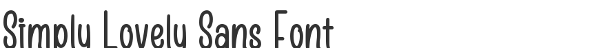 Simply Lovely Sans Font