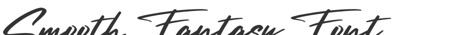 Smooth Fantasy Font