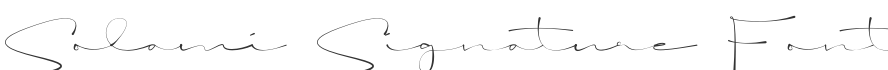 Solami Signature Font