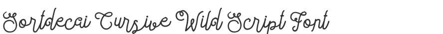 Sortdecai Cursive Wild Script Font