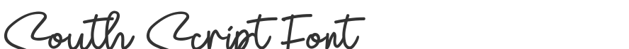 South Script Font